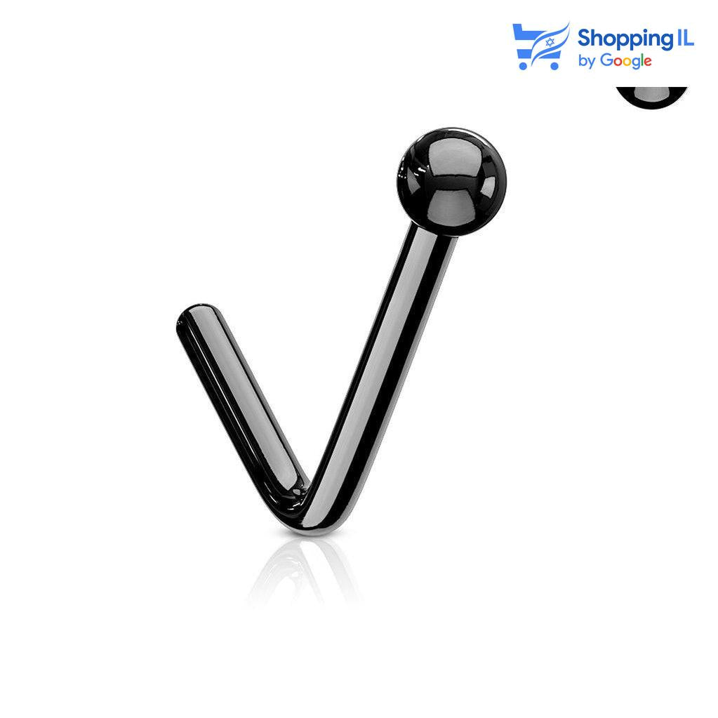 עגיל נזם פוינט - עשוי מתכת רפואית. העגיל בעיצוב מוט "ר" נקודה. צבע - זהב, שחור מידה - מגיע בעובי של 0.8 מ"מ ובאורך 6 מ"מ  העגיל מיועד בעיקר לאזורים הבאים: - פירסינג נזם- Labass