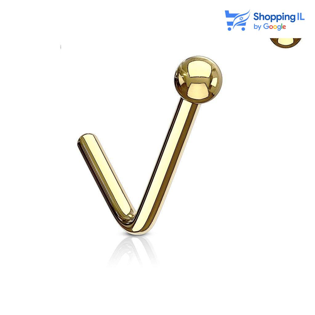 עגיל נזם פוינט - עשוי מתכת רפואית. העגיל בעיצוב מוט "ר" נקודה. צבע - זהב, שחור מידה - מגיע בעובי של 0.8 מ"מ ובאורך 6 מ"מ  העגיל מיועד בעיקר לאזורים הבאים: - פירסינג נזם