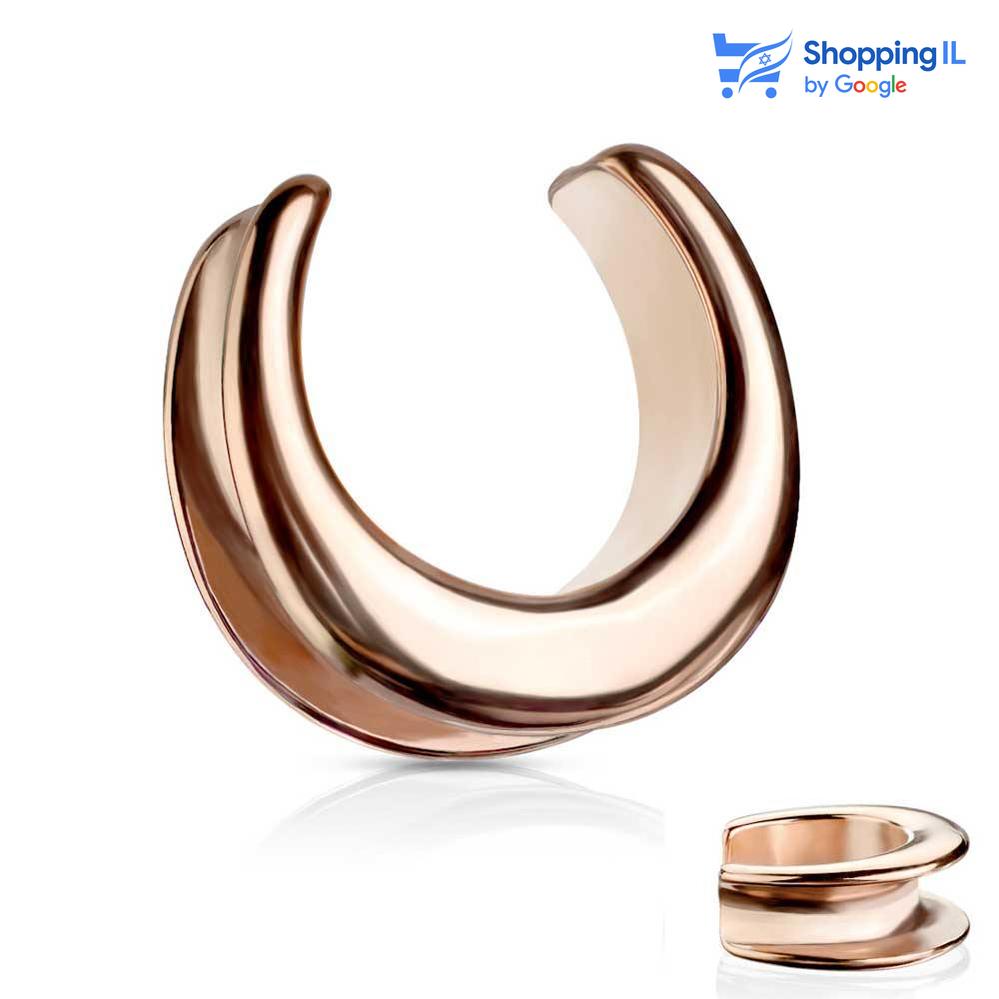 הרחבת May- עשויה מתכת רפואית. ההרחבה בעיצוב פרסה למתיחה של התנוך. צבע - כסוף, זהב רוז מידה - מגיע בקוטר 12,14,16 מ"מ  העגיל מיועד בעיקר לאזורים הבאים: - הרחבה