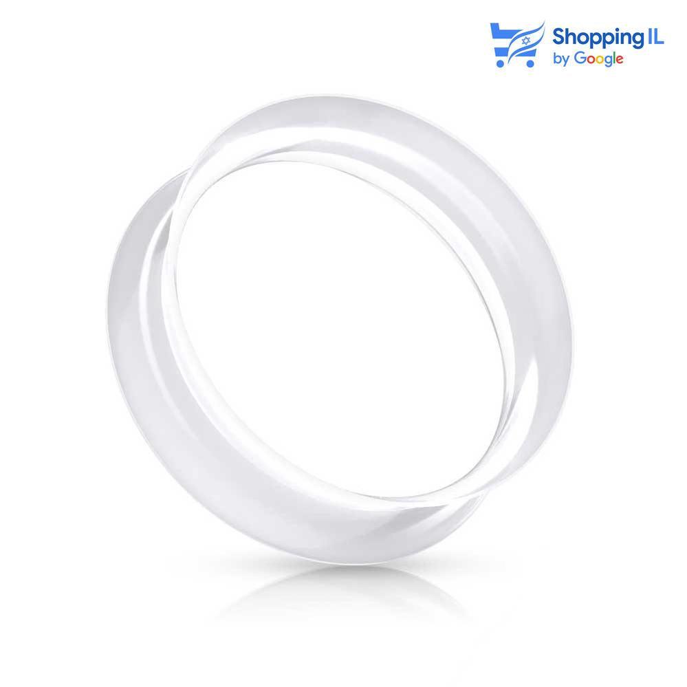 הרחבת סיליקון שקופה - עשויה ביופלקס. עגיל הרחבה קיפר לשמירה על ההרחבה מתוח. צבע - שקוף מידה - מגיע בקוטר של 4/5/6/8/10/12/14/16/18/20/22/25 מ"מ