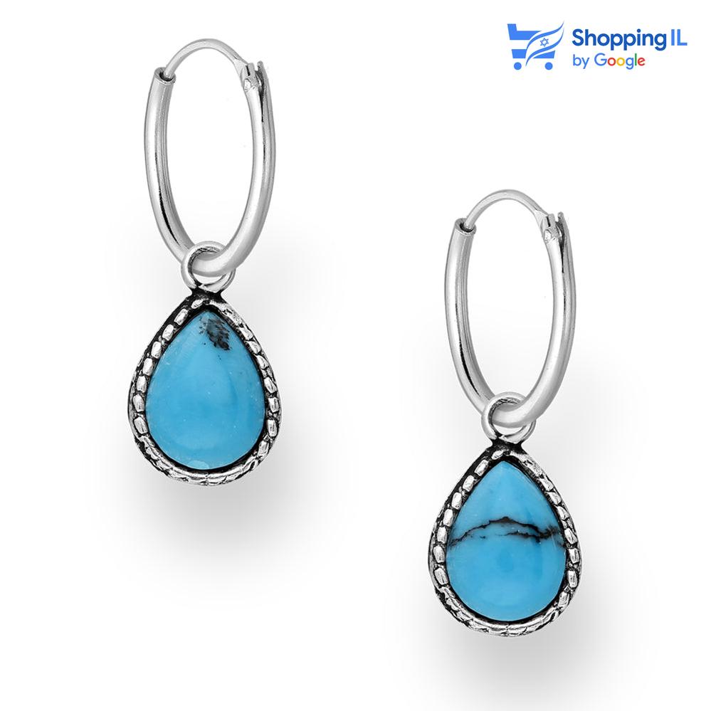 לאסי קוטר 10 מ"מ | עגילי כסף 925