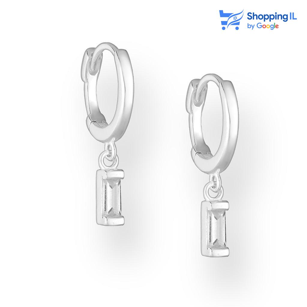 עגילי יהב- זוג חישוקים עשויים כסף 925. זוג עגילי חישוק מעוטרים בזירקון קטן ממוסגר. צבע - כסף מידה - מגיע בעובי של 0.8 מ"מ ובקוטר של 8 מ"מ.  העגיל מיועד בעיקר לאזורים הבאים: - עגילים בתנוך האוזן