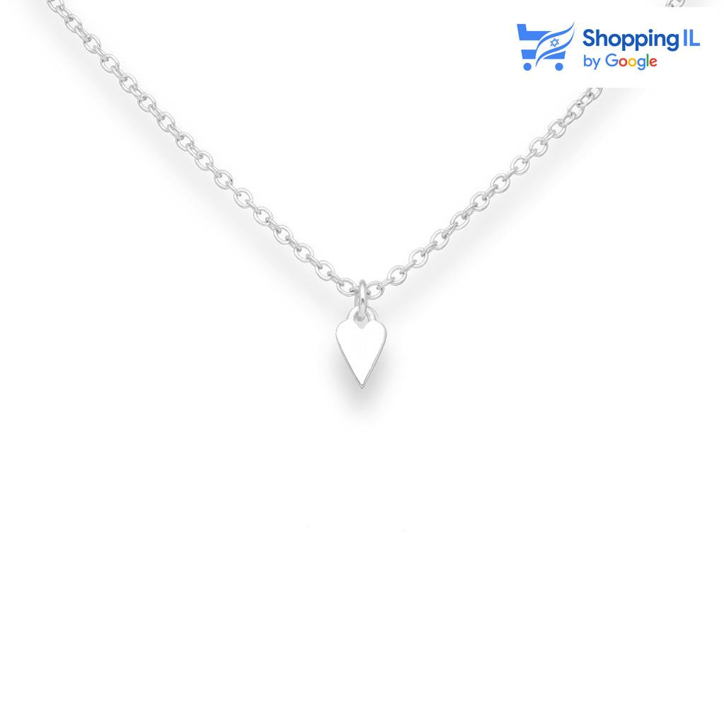 תליון כסף לב  תליון עשוי כסף 925  אורך התליון: 10 ס"מ רוחב התליון: 5 מ"מ  **מגיע ללא שרשרת