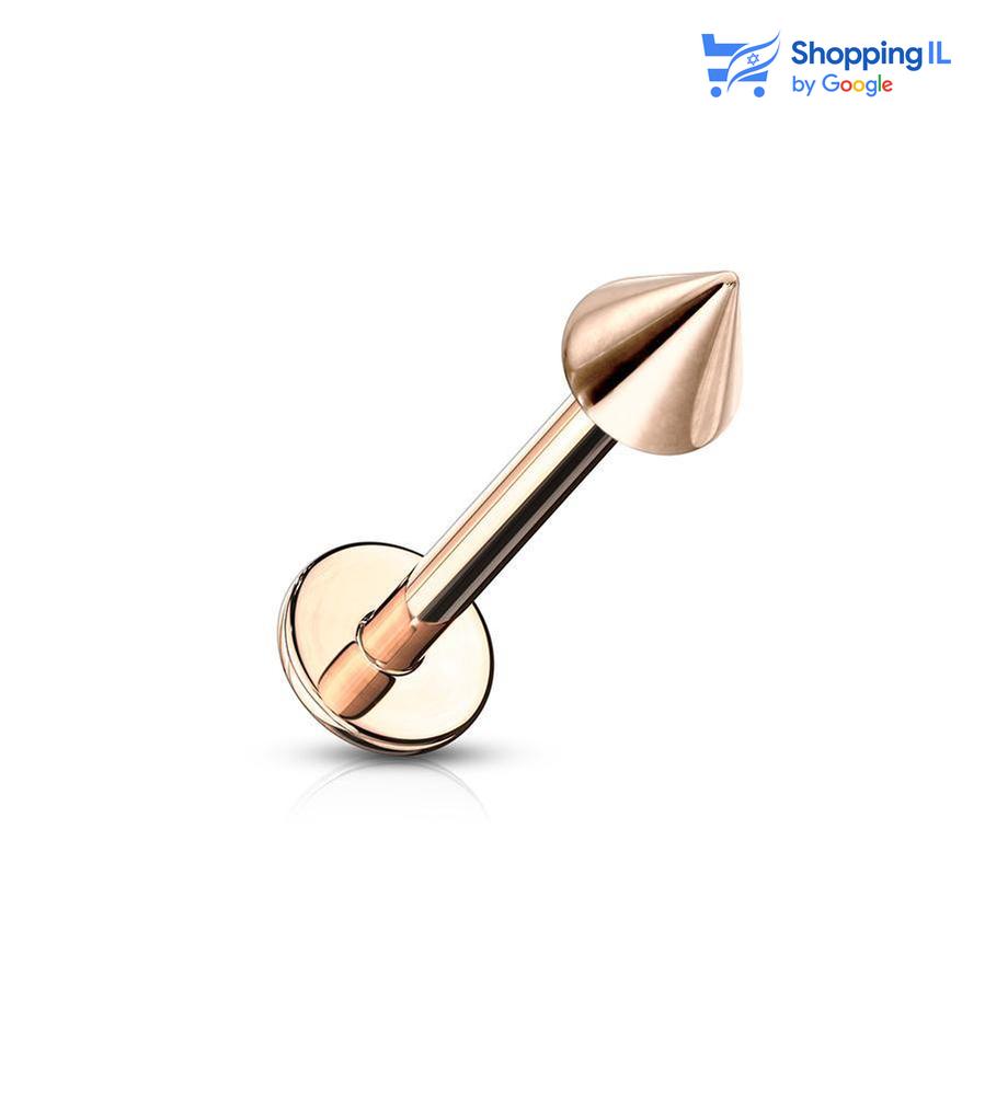 עגיל לברט שפיץ מצופה זהב - עגיל לברט שפיץ עשוי מתכת רפואית מצופה זהב / רוז. העגיל בעיצוב קלאסי של לברט שפיץ. צבע - זהב, זהב רוז מידה - מגיע בעובי של 1.2/1.6 מ"מ ובאורך 8/10 מ"מ מידות סוגר:  עובי 1.2 מ"מ - סוגר 3 מ"מ | עובי 1.6 מ"מ - סוגר 4 מ"מ  העגיל מיועד בעיקר לאזורים הבאים: - פירסינג קונץ' - פירסינג הליקס - פירסינג פלאט - פירסינג טראגוס - פירסינג בשפה 