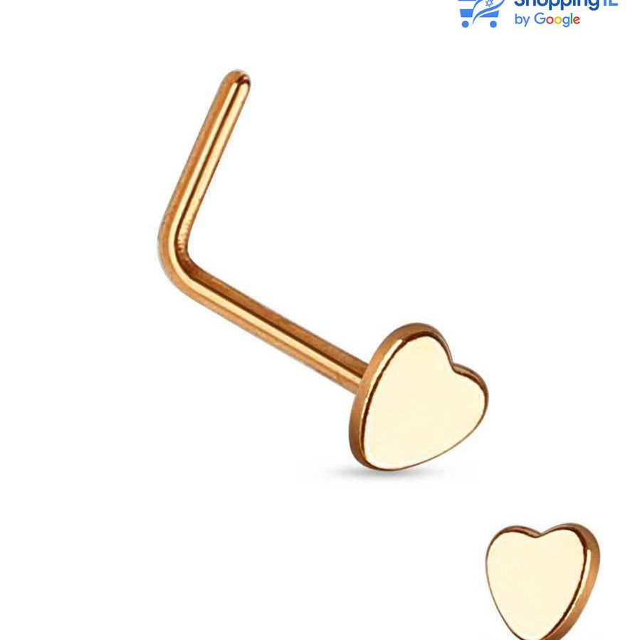 עגיל נזם לב זהב- עשוי מתכת רפואית מצופה זהב. העגיל בעיצוב לב קטנטן מקולקציית - #Mon Coeur. מצופה - זהב, זהב רוז מידה - מגיע בעובי של 0.8 מ"מ ובאורך 6 מ"מ  העגיל מיועד בעיקר לאזורים הבאים: - פירסינג נזם - כמובן שניתן לענוד את העגיל גם באזורים אחרים (: