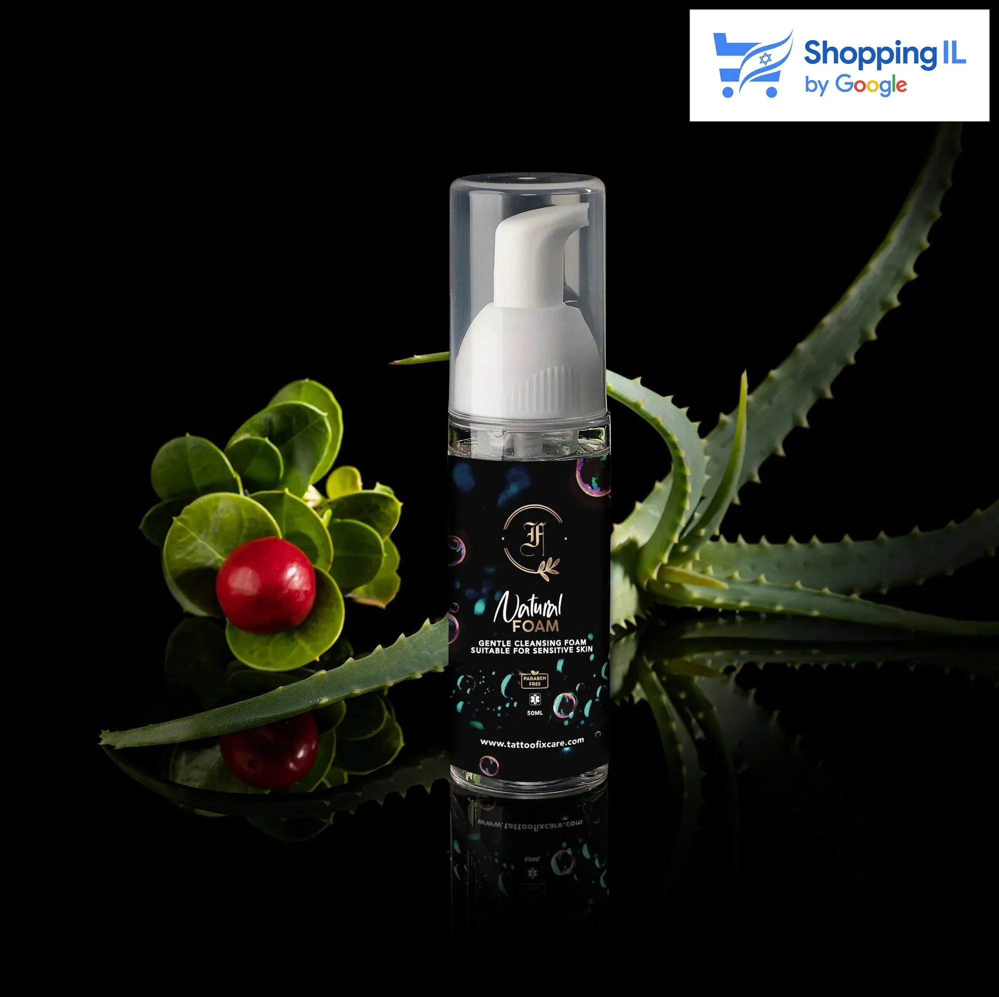 "קצף טבעי" בעל מרקם קטיפתי עשיר במיוחד ומיועד לניקוי, שיקום והזנה עמוקה של העור.  מתאים במיוחד לפירסינג וקעקועים אך לא רק.  הפורמולה מיועדת במיוחד להרגעת העור מגירוי ואדמומיות, לריכוך והענקת לחות מוגברת. כך שהטיפול בעור נמשך גם לאחר השטיפה ובכך מותיר את העור רך וגמיש.   המוצר עוזר מאוד בניקוי פירסינג ונקבים ובניקוי קעקוע לאחר הסרת תחבושת ההחלמה ולפני מריחת קרם/חמאה.