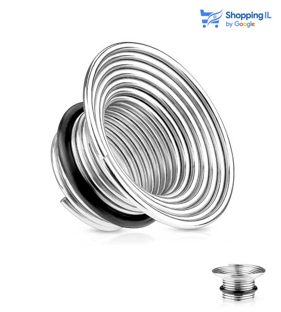 הרחבת Bass- עשויה מתכת רפואית. הרחבת טאנל פלייר בעיצוב רמקול בסס.. צבע - כסוף מידה - מגיע בקוטר 10/12 מ"מ  העגיל מיועד בעיקר לאזורים הבאים: - הרחבה   ההרחבה מגיעה כעגיל בודד ולא בזוג