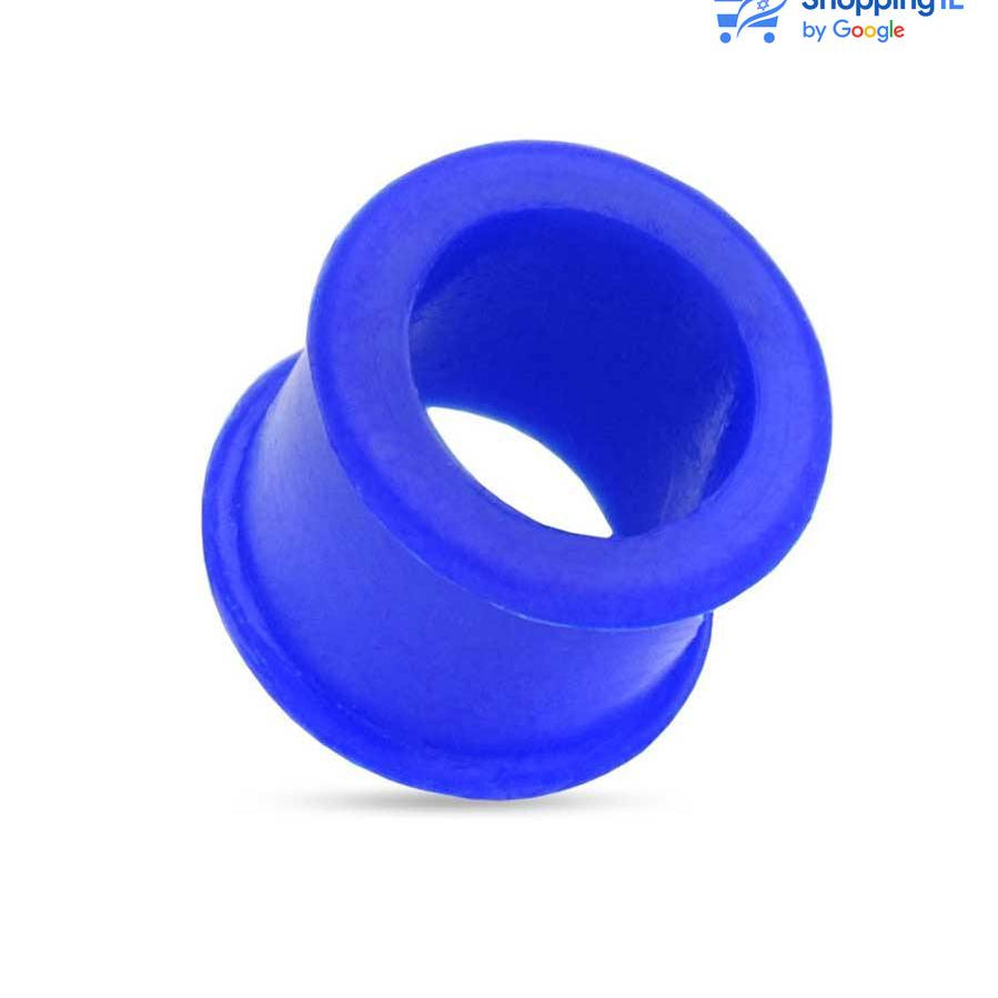 הרחבת סיליקון עם שוליים רחבות- עשויה מסיליקון. ההרחבה בעיצוב עגיל קל עשוי סיליקון עם שוליים רחבים. צבע - לבן, שחור, כחול, צהוב, אדום, ירוק, ורוד מידה - מגיע בקוטר 4-12 מ"מ
