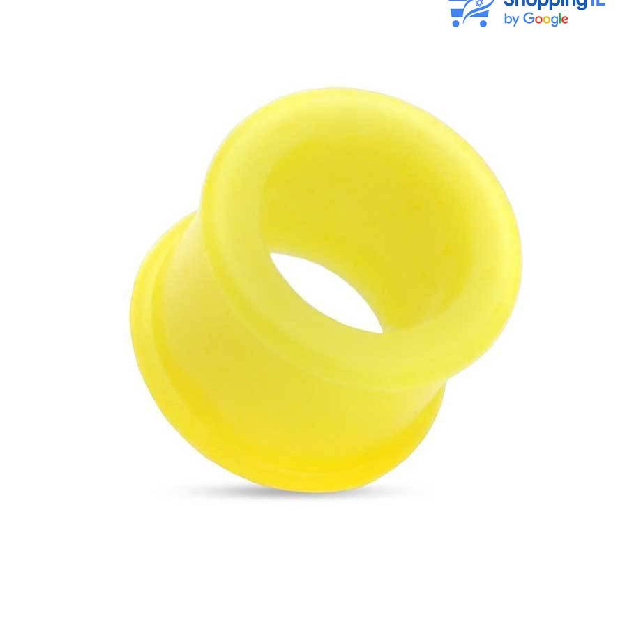 הרחבת סיליקון עם שוליים רחבות- עשויה מסיליקון. ההרחבה בעיצוב עגיל קל עשוי סיליקון עם שוליים רחבים. צבע - לבן, שחור, כחול, צהוב, אדום, ירוק, ורוד מידה - מגיע בקוטר 4-12 מ"מ