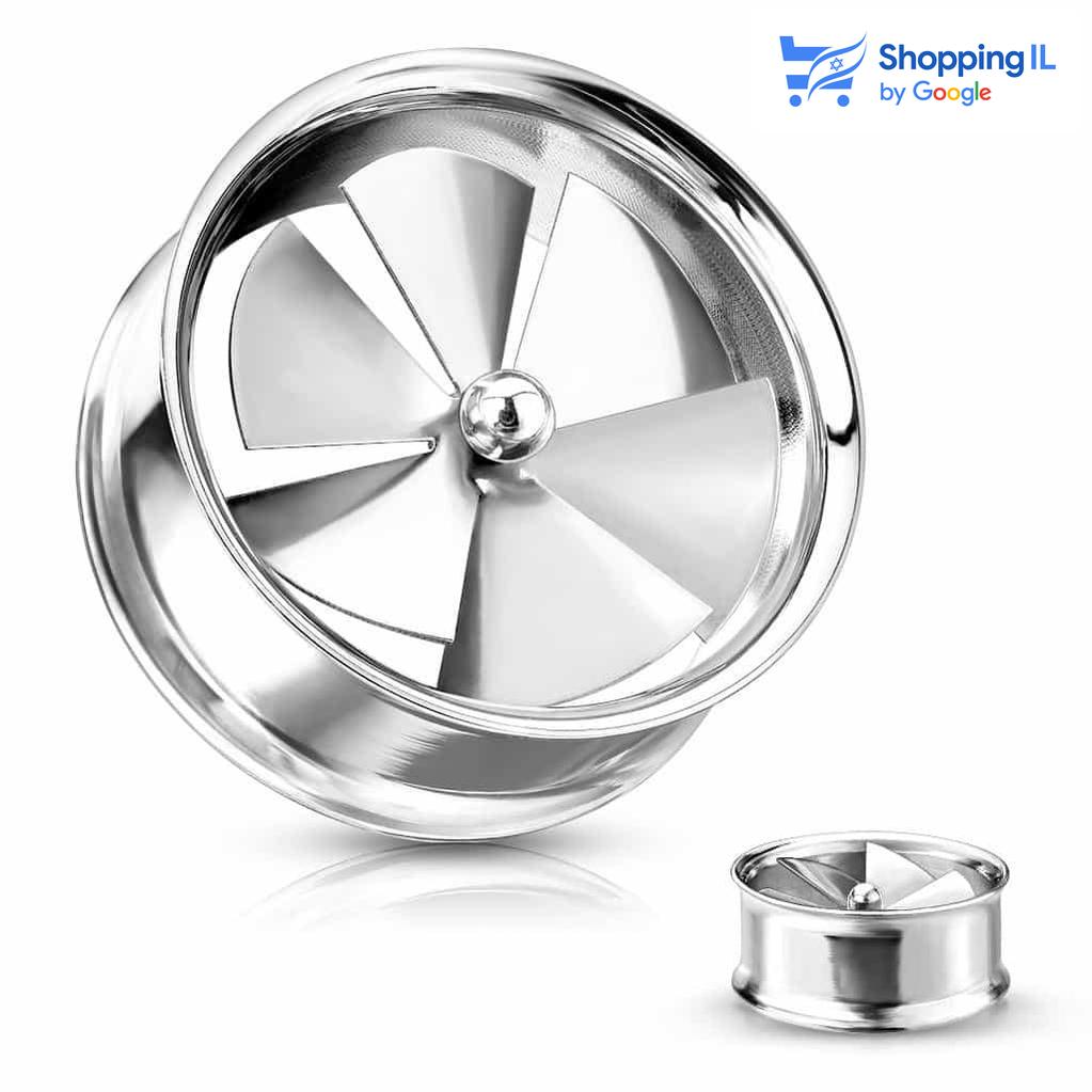 הרחבת תעלת רוח - עשויה מתכת רפואית . העגיל בעיצוב הרחבת דאבל פלייר בעיצוב תעלת רוח. צבע - כסוף מידה - מגיע בקוטר 8/12 מ"מ  העגיל מיועד בעיקר לאזורים הבאים: - הרחבה 