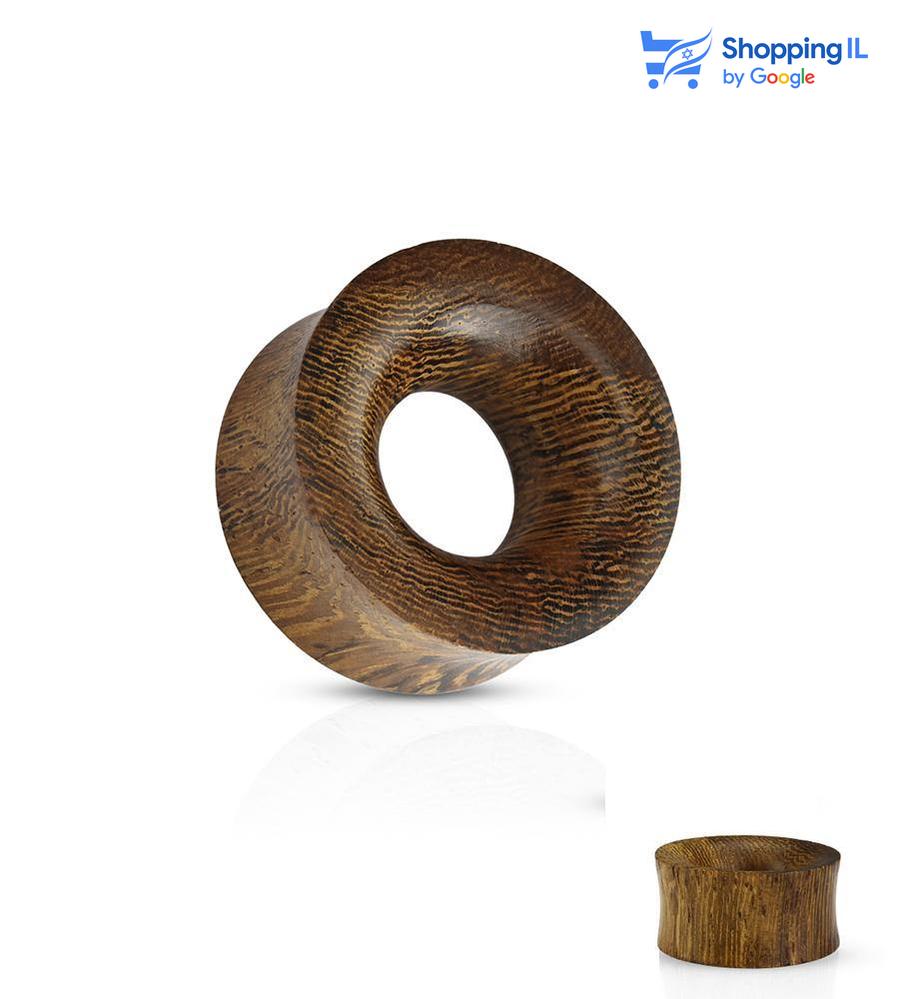 הרחבת סנייקווד - עשויה עץ סנייקווד. העגיל בעיצוב טאנל דאבל פלייר. צבע - ירוק מידה - מגיע בקוטר 8/10/12/14/16 מ"מ