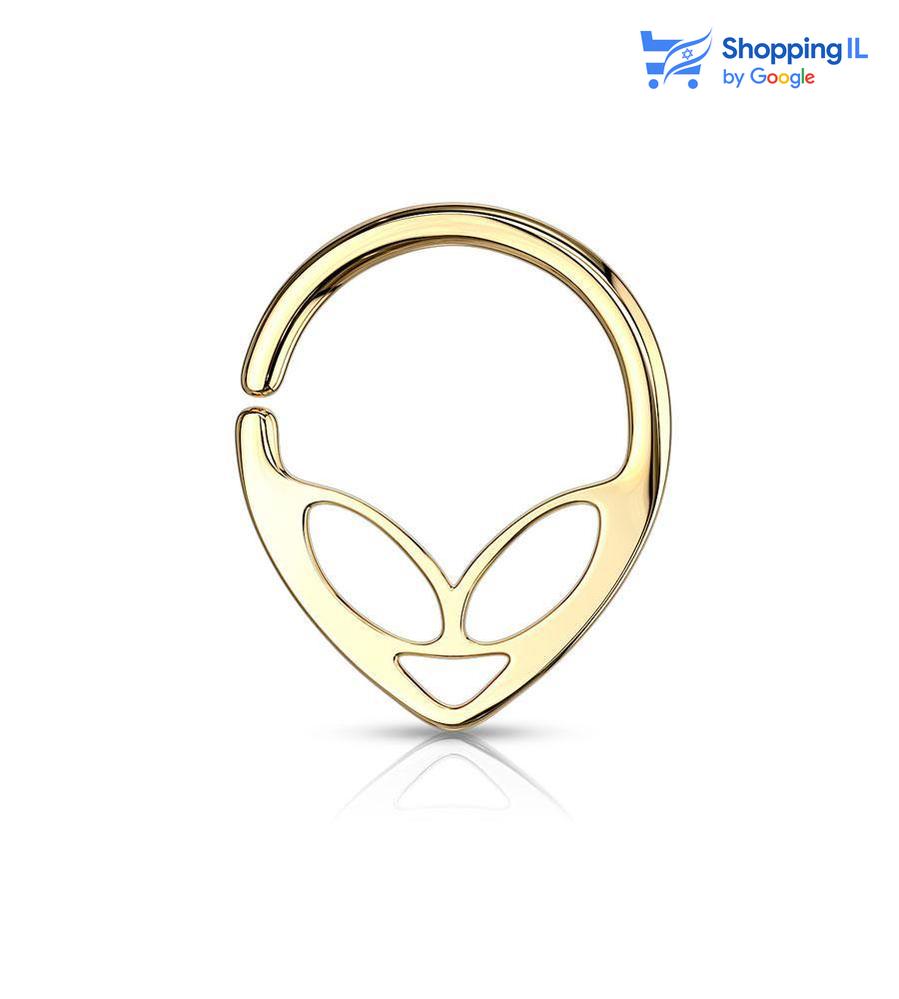 פירסינג - חייזר - ספטום זהב - טראגוס - הליקס - Septum - Helix- tragous - piercing - פירסינג ספטום - פירסינג דיית' -פירסינג הליקס -פירסינג טראגוס