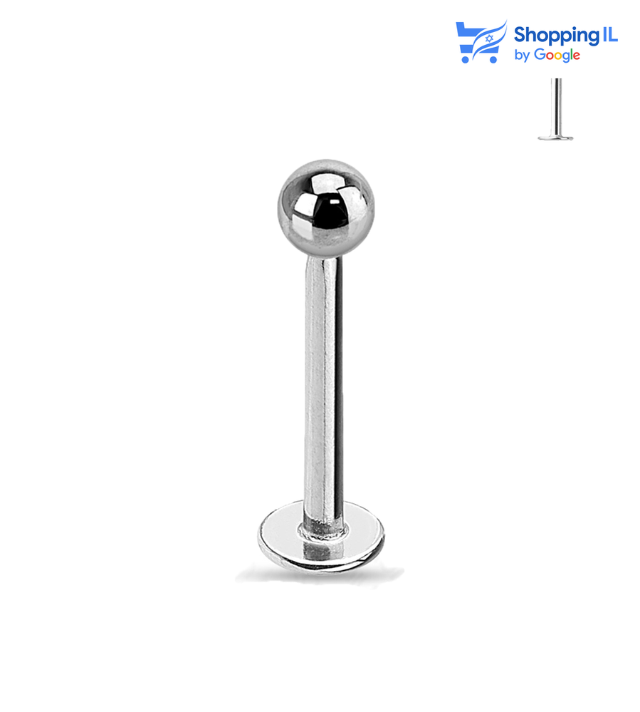 עגיל לברט קלאסי - עגיל לברט גולה עשוי טיטניום TITANIUM 6AL-4V-ELI ASTM F-136. עגיל בעיצוב קלאסי של לברט הברגה פנימית. צבע - כסוף כהה מידה - מגיע בעובי של 1.2 מ"מ ובאורך 6-12 מ"מ קוטר סוגר: 2-3 מ"מ  העגיל מיועד בעיקר לאזורים הבאים: - פירסינג קונץ' - פירסינג הליקס - פירסינג פלאט - פירסינג טראגוס - פירסינג לברט