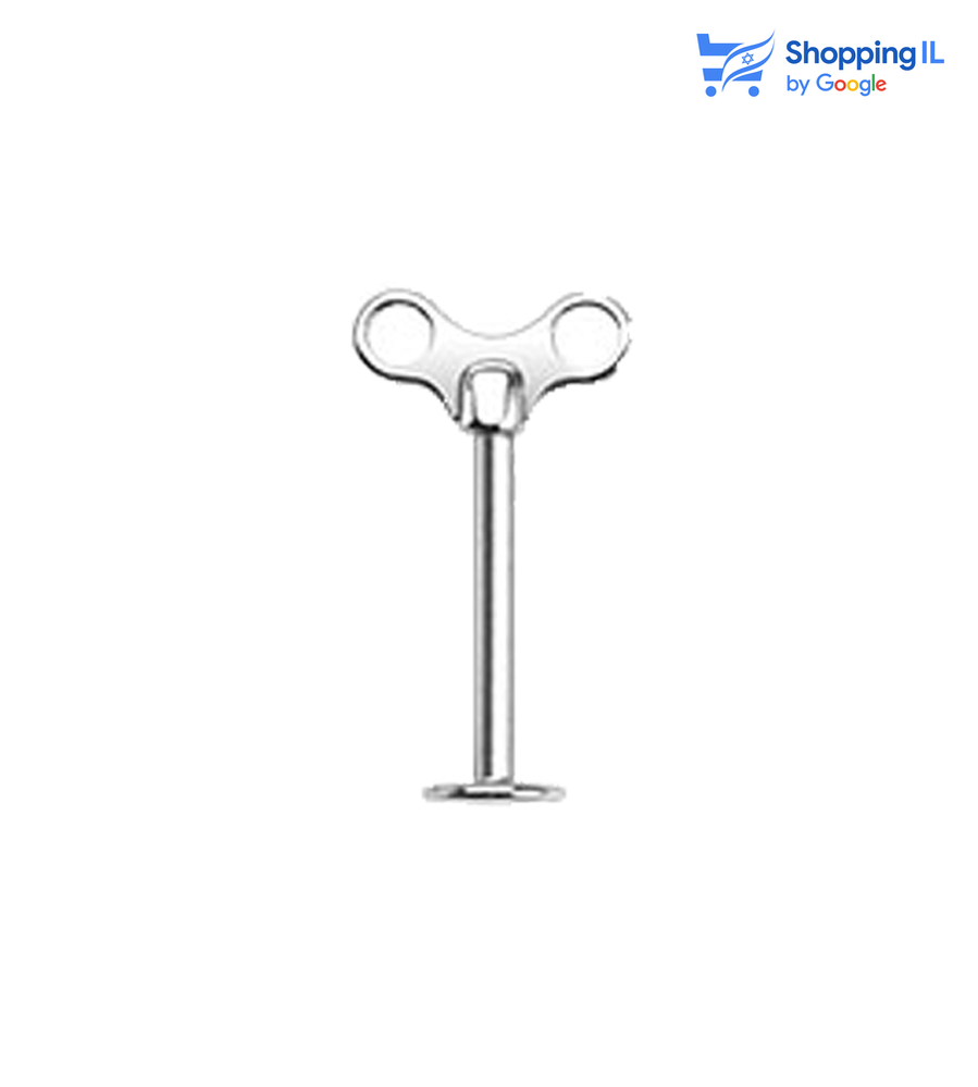 עגיל מנואלה - עשוי מתכת רפואית. העגיל בעיצוב מפתח מנואלה. צבע - כסוף מידה - מגיע בעובי של 1.2 מ"מ ובאורך 6/8 מ"מ  העגיל מיועד בעיקר לאזורים הבאים: - פירסינג קונץ' - פירסינג הליקס - פירסינג פלאט - פירסינג טראגוס