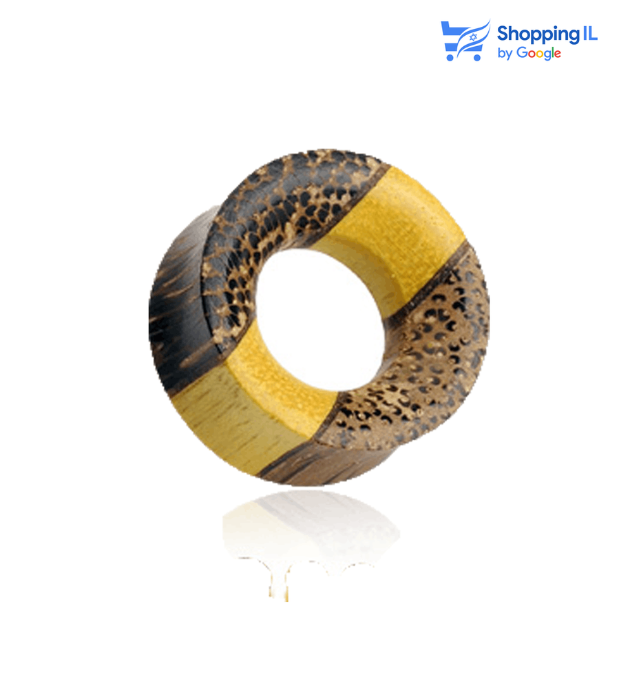 הרחבת טריפל טריי - עשויה משלושה סוגי עצים Tewel ,Frui , Coconut Wood.  העגיל בעיצוב טאנל דאבל פלייר צבעוני. צבע - צבעוני מידה - מגיע בקוטר 6/8/10/12/16/22 מ"מ