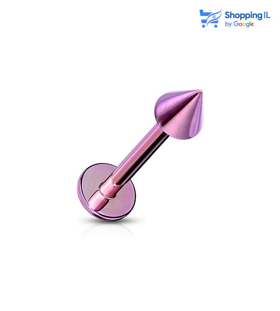 עגיל לברט שפיץ מצופה טיטניום - עגיל לברט שפיץ עשוי מתכת רפואית מצופה טיטניום. העגיל בעיצוב קלאסי של לברט ומצופה טיטניום. צבע - ירוק, שחור, כחול, סגול, ריינבו מידה - מגיע בעובי של 1.2 מ"מ ובאורך 8/6 מ"מ מידת סוגר - 3 מ"מ  העגיל מיועד בעיקר לאזורים הבאים: - פירסינג קונץ' - פירסינג הליקס - פירסינג פלאט - פירסינג טראגוס - פירסינג לברט