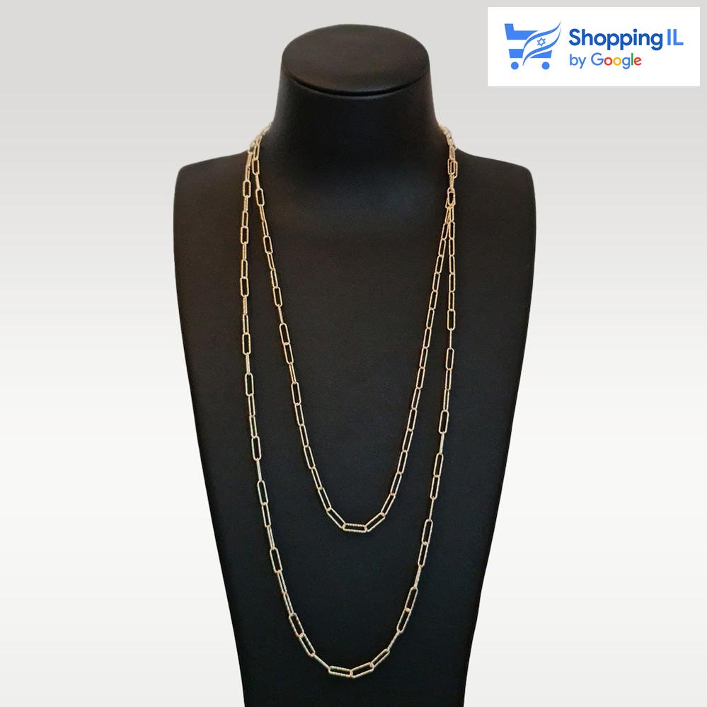 Ace | שרשרת כסף 925 מצופה זהב