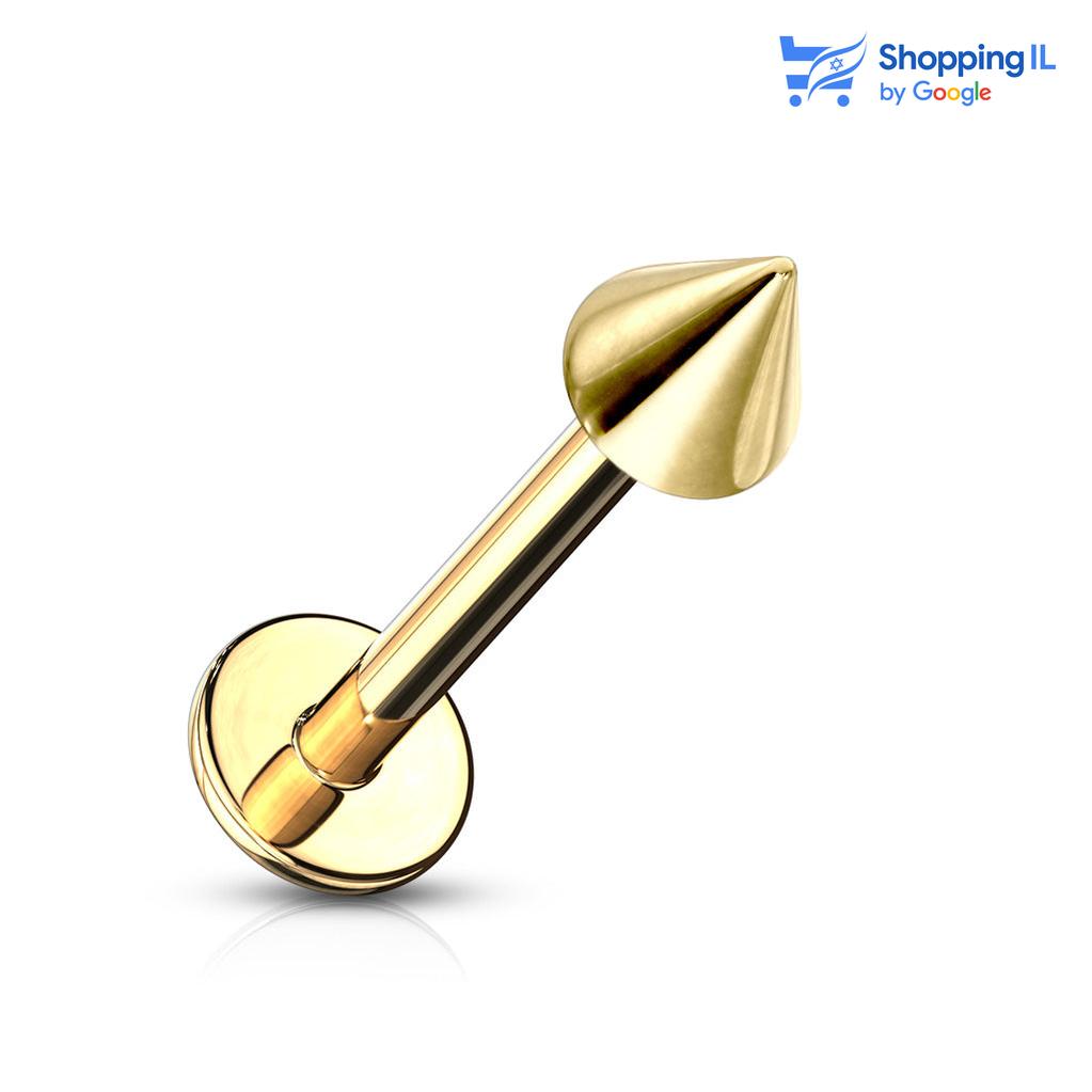 עגיל לברט שפיץ מצופה זהב - עגיל לברט שפיץ עשוי מתכת רפואית מצופה זהב / רוז. העגיל בעיצוב קלאסי של לברט שפיץ. צבע - זהב, זהב רוז מידה - מגיע בעובי של 1.2/1.6 מ"מ ובאורך 8/10 מ"מ מידות סוגר:  עובי 1.2 מ"מ - סוגר 3 מ"מ | עובי 1.6 מ"מ - סוגר 4 מ"מ  העגיל מיועד בעיקר לאזורים הבאים: - פירסינג קונץ' - פירסינג הליקס - פירסינג פלאט - פירסינג טראגוס - פירסינג בשפה 