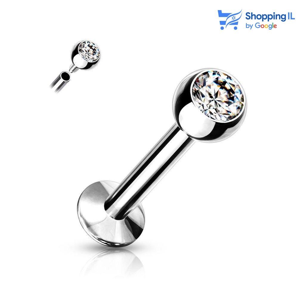 עגיל זירקון -  עשוי מתכת רפואית בעל הברגה פנימית. העגיל בעיצוב גולה משובצת זירקון. צבע - שחור, כסוף מידה - מגיע בעובי של 1.2 מ"מ ובאורך 6/8 מ"מ קוטר סוגר - 3 מ"מ  העגיל מיועד בעיקר לאזורים הבאים: - פירסינג בשפה - פירסינג קונץ' - פירסינג הליקס - פירסינג טראגוס - כמובן שניתן לענוד את העגיל גם באזורים אחרים (: