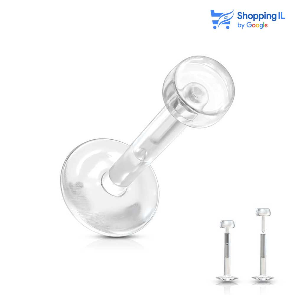 קיפר - עגיל שקוף - Labass - פירסינג בשפה - פירסינג קונץ' - פירסינג הליקס - פירסינג טראגוס - פירסינג פלאט - כמובן שניתן לענוד את העגיל גם באזורים אחרים (:  מתאים לחיילים